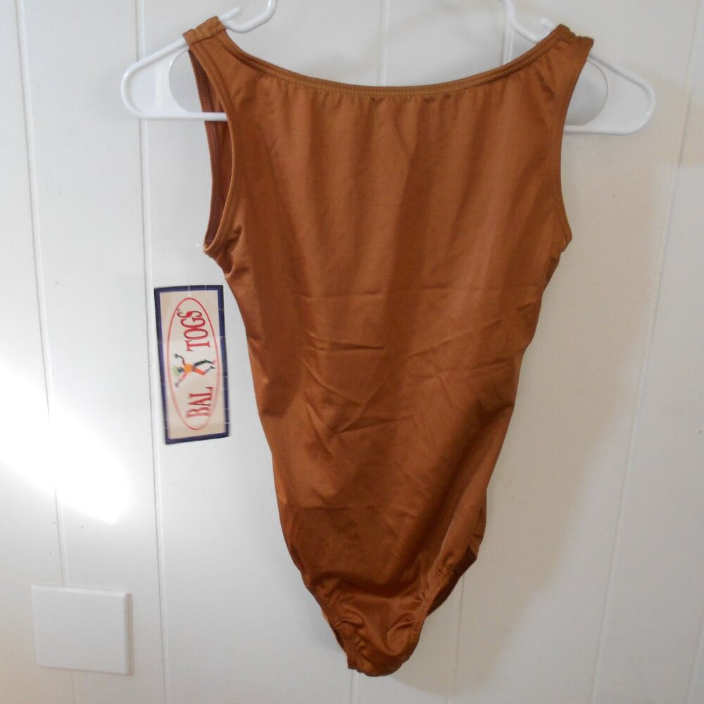 Baltogs Bronze Tank Leotard- Small Adult- NWT